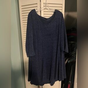 Torrid Navy Long Sleeve Dress